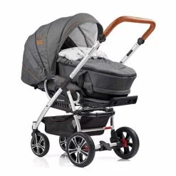 Gesslein F4 Air Plus Kinderwagen 053053 Gestell Eloxiert Inklusive C4-Next Tragetasche