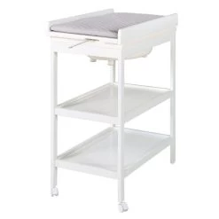 Roba Bade-Wickel-Kombi Roba Style Grau Schwenkbare Wickelauflage Mit Wanne