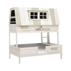 LIFETIME Abenteuerbett My Hangout 140x200 Cm Whitewash - Inkl. Deluxe-Lattenrost