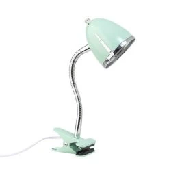 LIFETIME Klemmleuchte Mint/Chrome Flexibler Hals - Max. 40 W