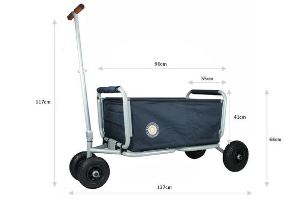 Beachtrekker LiFe Bollerwagen Grün Stabil Und Leicht Inkl. Feststellbremse – Bild 6