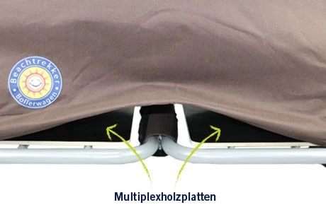 Beachtrekker LiFe Bollerwagen Grün Stabil Und Leicht Inkl. Feststellbremse – Bild 7