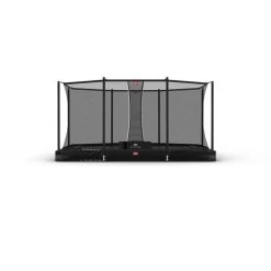 Berg Ultim Favorit InGround 410 Trampolin Schwarz Mit Sicherheitsnetz Comfort