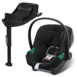CYBEX Aton B2 I-Size Babyschale Volcano Black Inklusive Base One Gruppe 0+