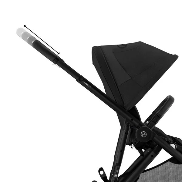CYBEX Gazelle S Kinderwagen Moon Black + Cloud T I-Size + Zubehör Bundle – Bild 8