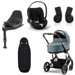 CYBEX Balios S LUX Kinderwagen + Cloud T I-Size Bundle Sky Blue