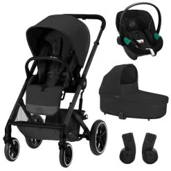 CYBEX Balios S LUX Kinderwagen & CYBEX Aton S2 I-Size Moon Black Bundle