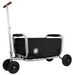 Beachtrekker LiFe Bollerwagen Schwarz Stabil Und Leicht Inkl. Feststellbremse