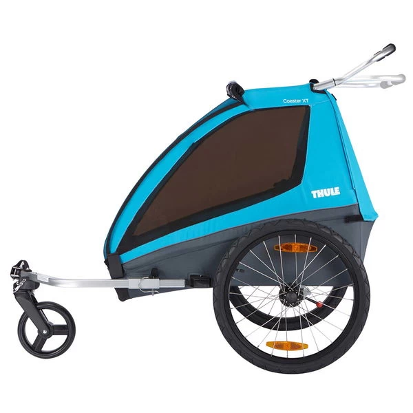 Thule Coaster XT Kinderanhänger Blue Umbaubar Zum Fahrradanhänger Und Kinderwagen – Bild 4