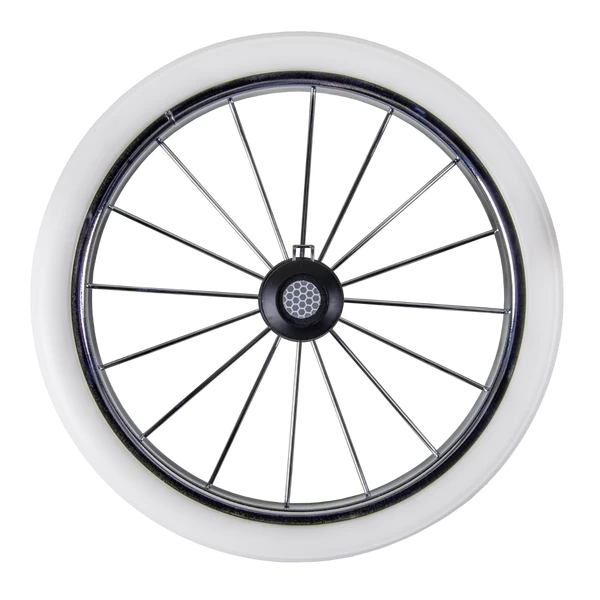 HESBA Condor Coupe Kinderwagen Außen 503 Innen 173 Räder Weiß 25 Cm, Ledergriff Hellbraun – Bild 5