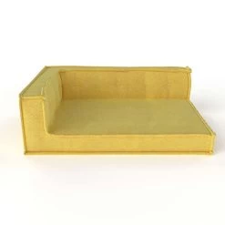 Nature Kid Palettensofa Ecke Links Gelb Mit Recycelter Schaumstofffüllung