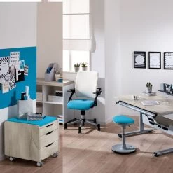 Paidi Diego 120 Schreibtisch Eiche-Nautik 120 X 70 Cm - Gestellfarbe Wählbar