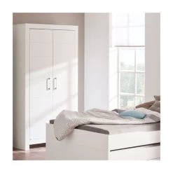 Paidi Fiona Kleiderschrank Kreideweiß 2-türig Frachtfrei Zum Aktionspreis