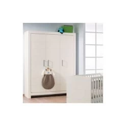 Paidi Fiona Kleiderschrank Kreideweiß 3-türig Frachtfrei Zum Aktionspreis