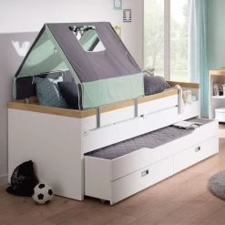 Paidi Kira Kojenbett Eiche-Nebraska 90x200 Cm Hohes Fußteil