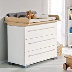 Paidi Kira Wickelkommode Schmal Nebraska Schubkästen Kreideweiß