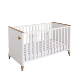 Paidi Lotte & Fynn Kinderbett - Steiff By PAIDI Kreideweiß/Eiche Massiv, 70x140 - Zum Aktionspreis