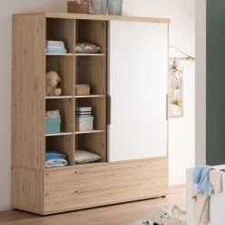 Paidi Fionn/Remo Schiebetürenschrank Breit 2x Eiche-Bordeaux | Zum Aktionspreis