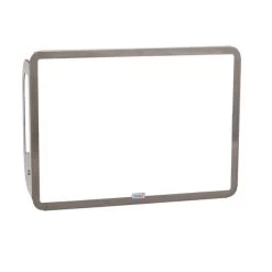 Timkid QuattroQ Wandwickeltisch Edelstahl Weiß Inklusive Wickelmatte | Elegant Horizontal Design