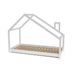 Nature Kid Milo Hausbett Weiß Mit Giebeldach Liegefläche 140 X 200