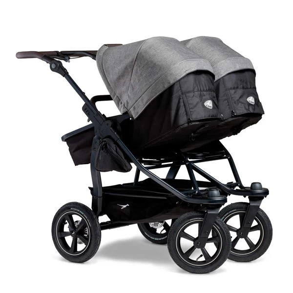 Tfk Duo 2 Kombi Kinderwagen Premium Grau Luftrad-Set – Bild 2