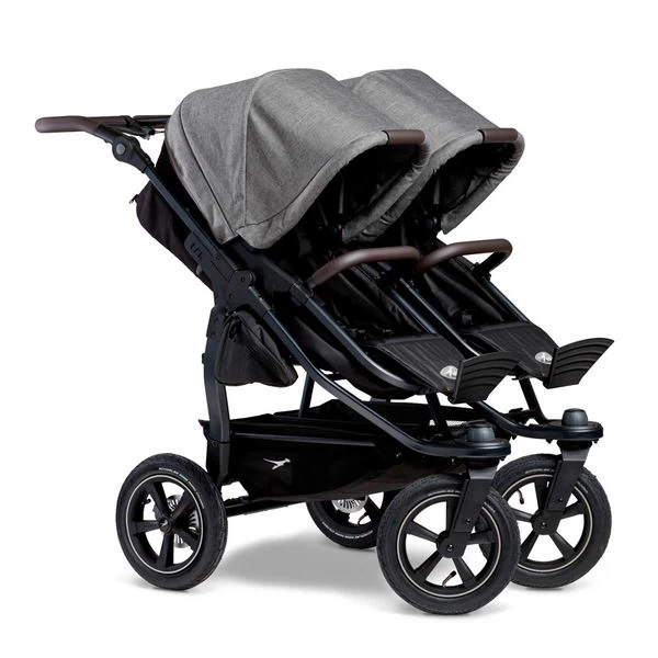 Tfk Duo 2 Kombi Kinderwagen Premium Grau Luftrad-Set – Bild 8