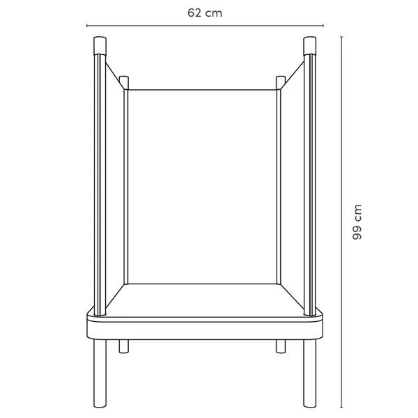 Timkid Sila Sessel Orange Kissen Petrol – Bild 5