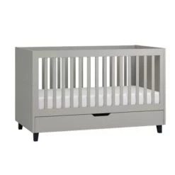 VOX Simple Babybett 70x140 Grau/schwarz