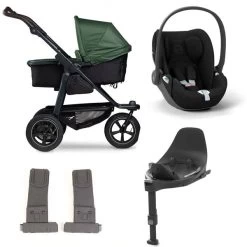 Tfk Mono 2 Kinderwagen Bundle Olive Luftrad | CYBEX Cloud T I-Size + Base + Adapter