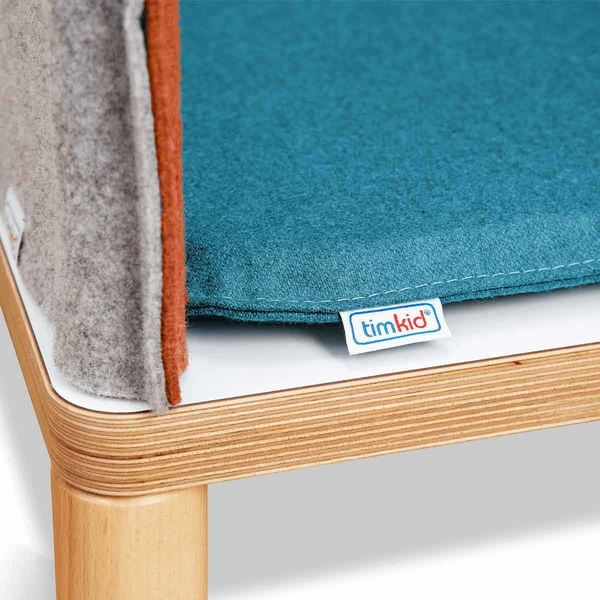 Timkid Sila Sessel Orange Kissen Petrol – Bild 3